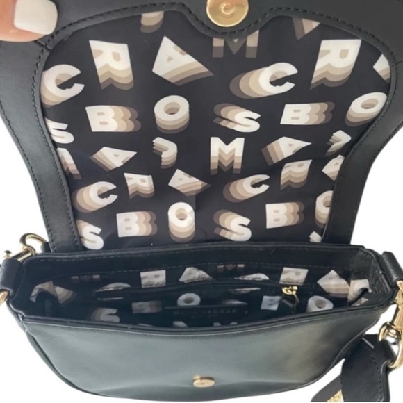 MARC JACOBS Saddle Crossbody Bag w/Matching Card Case, EUC - Picture 4 of 9